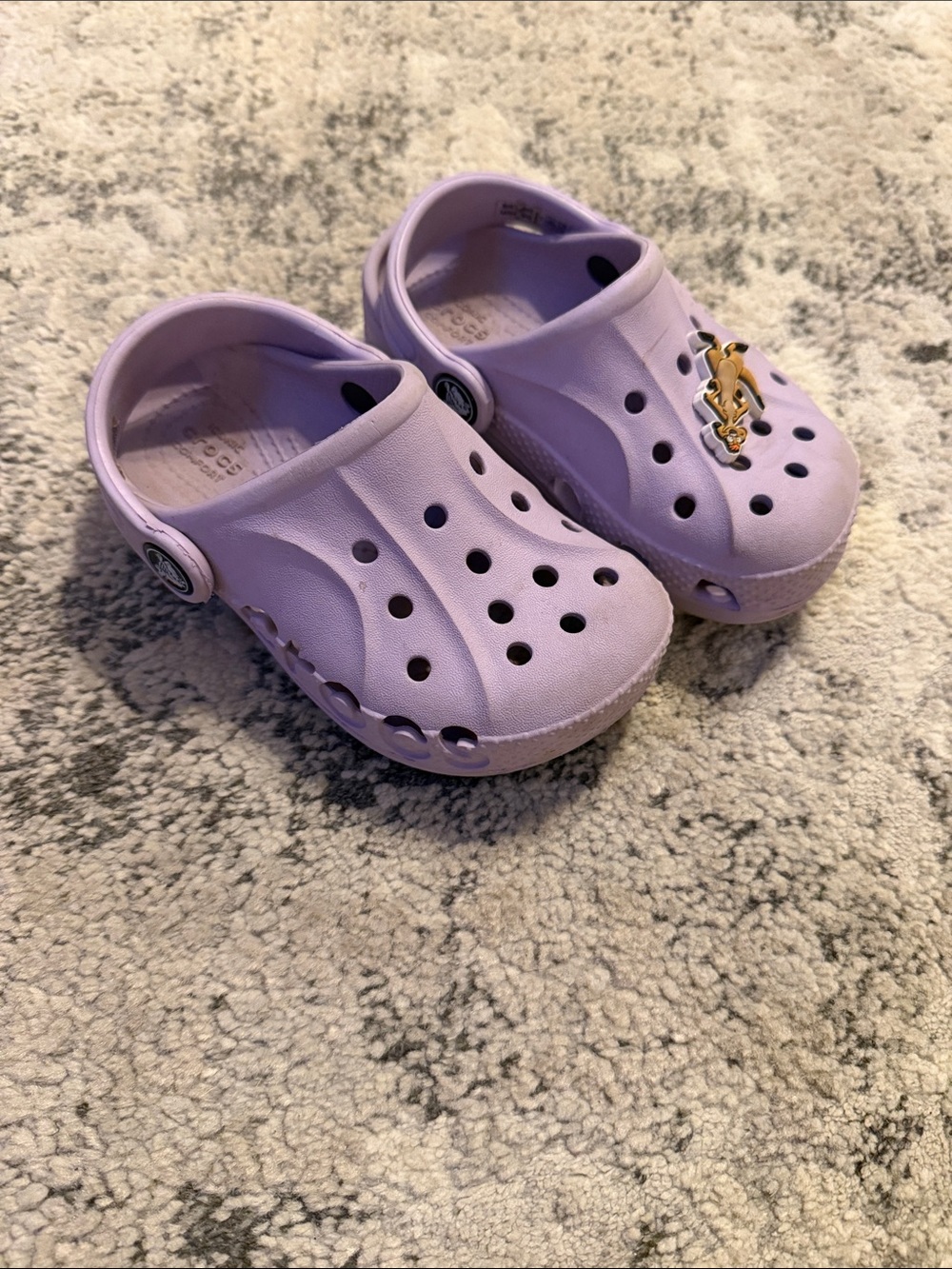 CROCS Kids Lavender Classic Clog Sandals